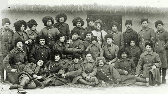 Група учасників Першого зимового походу