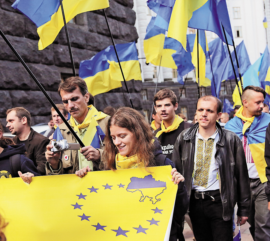 Вибір українського народу очевидний і безповоротний. Фото Світлани СКРЯБІНОЇ