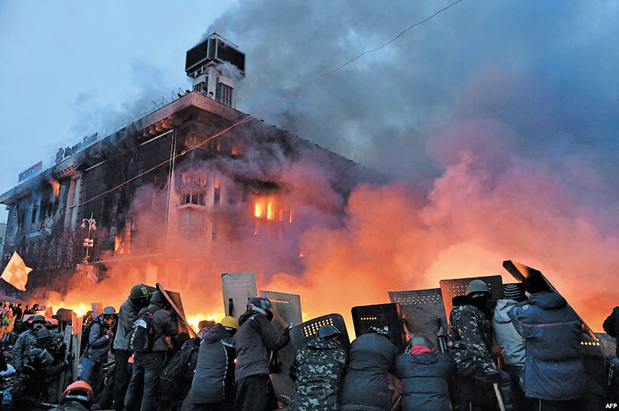 Сьогодні Київ мало нагадує європейську столицю. Фото з сайту gdb.rferl.org