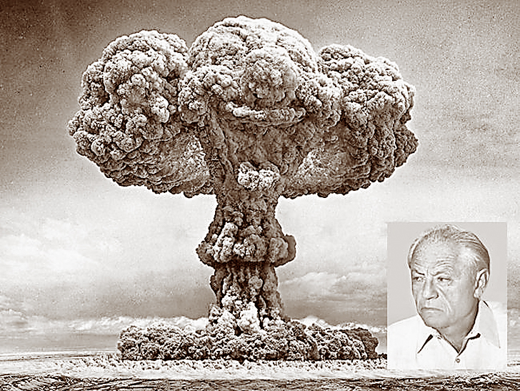 Уродженець Білої Церкви Володимир Шпінель лише 1946 року отримав авторське свідоцтво про винахід атомної бомби, а 1949-го його нагородили медаллю «За трудову доблесть».