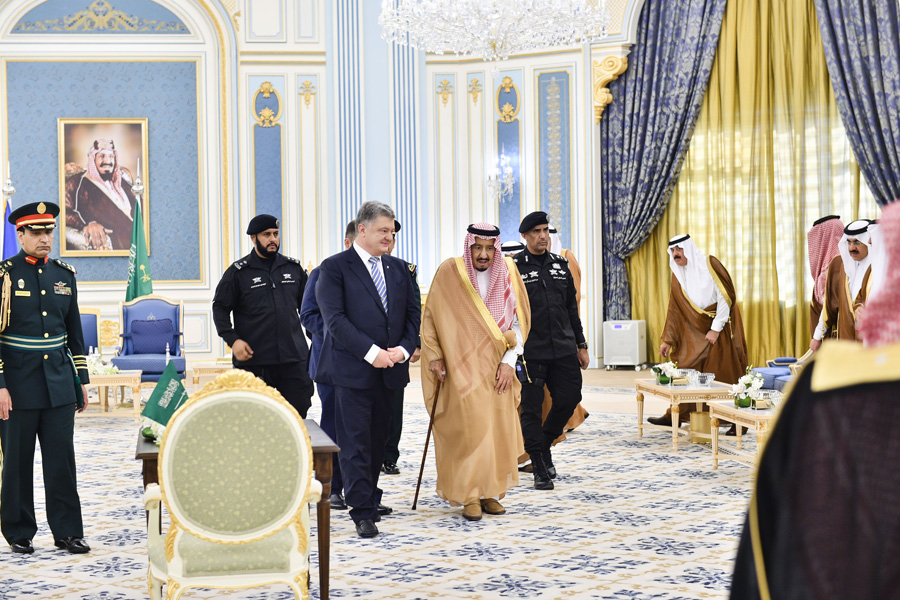 Петро Порошенко і король Салман бін Абдулазіз Аль Сауд порозумілися швидко й надовго. Фото з сайту president.gov.ua