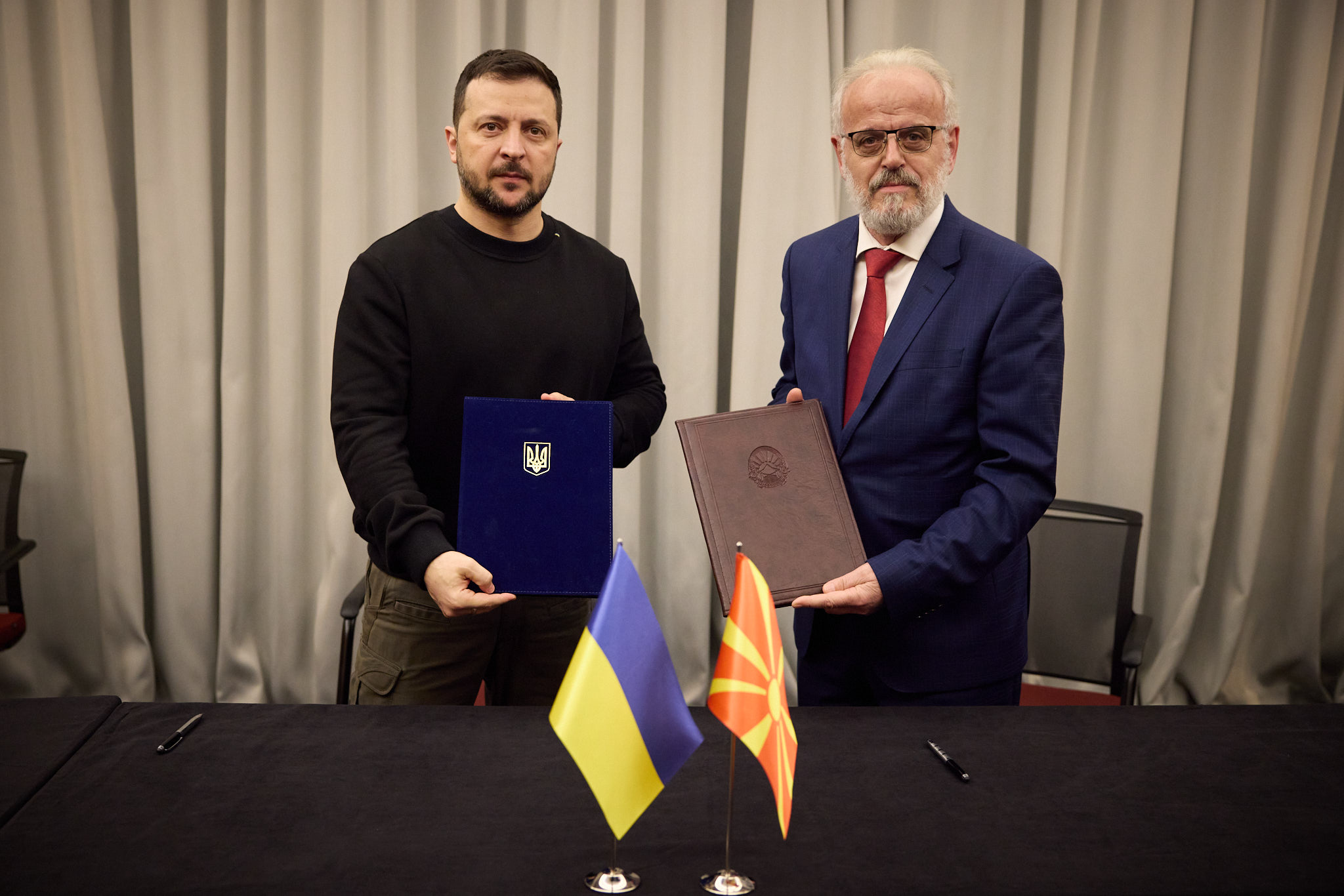 Володимир Зеленський і Талат Джафері підписали документ, який  фіксує підтримку євроатлантичних прагнень України від Північної Македонії